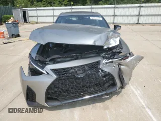 2023 Lexus IS with VIN JTHBZ1B25P5071547, listed as a Copart auction lot 70596604 with 3,672 mi miles and Salvage Title. Bid and sale history available at carsss.com. Image 5.