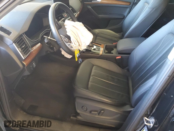 2023 Audi Q5 Premium Plus with VIN WA1BBAFY6P2047225, listed as a Copart auction lot 55093445 with 35,998 mi miles and Salvage title. Bid and sale history available at DreamBid. Image 7.