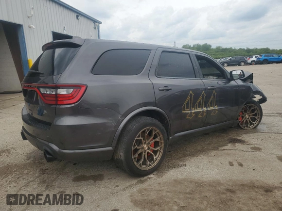 2018 Dodge Durango SRT with VIN 1C4SDJGJ6JC232667, listed as a Copart auction lot 57871095 with 54,945 mi miles and Salvage title. Bid and sale history available at DreamBid. Image 3.