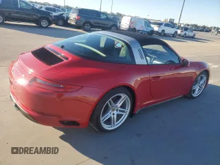 2017 Porsche 911 4 with VIN WP0BA2A99HS132236, listed as a Copart auction lot 79146274 with 0 mi miles and Non Repairable. Bid and sale history available at carsss.com. Image 3.