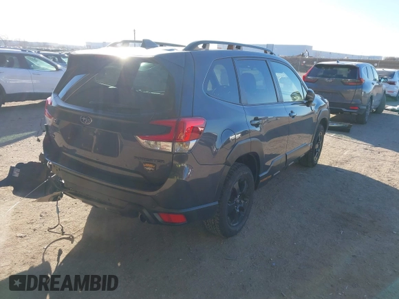 2023 Subaru Forester Wilderness with VIN JF2SKAMC9PH413982, listed as a IAAI auction lot 41381657 with 38,121 mi miles. Bid and sale history available at carsss.com. Image 4.