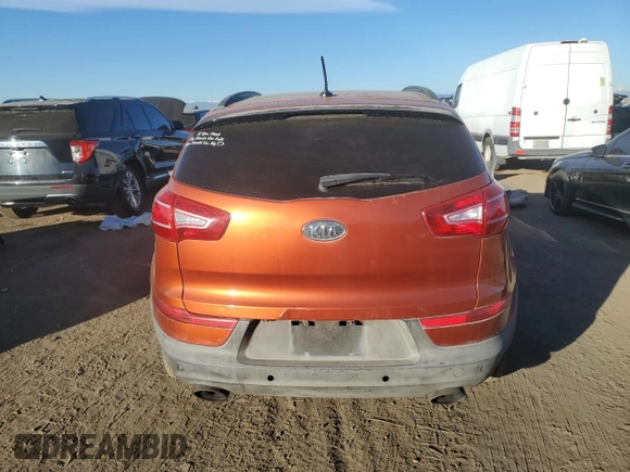 2011 Kia Sportage SX with VIN KNDPCCA63B7164881, listed as a Copart auction lot 81780484 with 126,153 mi miles and Salvage Title. Bid and sale history available at carsss.com. Image 6.