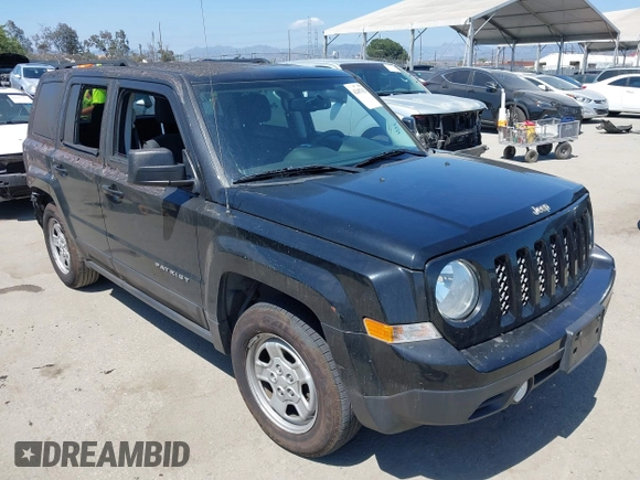 2017 Jeep Patriot Sport with VIN 1C4NJPBA3HD122731, listed as a IAAI auction lot 42407423 with 81,978 mi miles and . Bid and sale history available at DreamBid. Image 1.