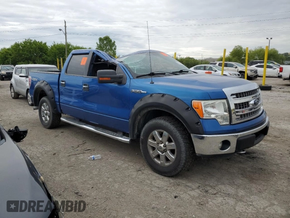 2013 Ford F-150 XL with VIN 1FTFW1EF1DKD22149, listed as a Copart auction lot 58136975 with 202,594 mi miles and Salvage title. Bid and sale history available at DreamBid. Image 4.