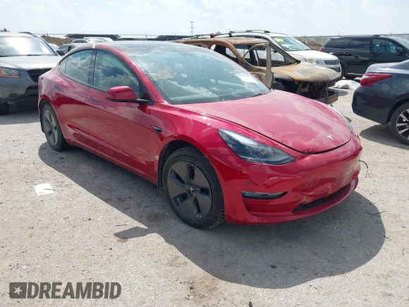 2023 Tesla Model 3 z VIN 5YJ3E1EA1PF509094, wystawiony jako IAAI lot #41843497 z przebiegiem 37 677 mil mil oraz . Historia ofert i sprzedaży dostępna na DreamBid. Obrazek 1.