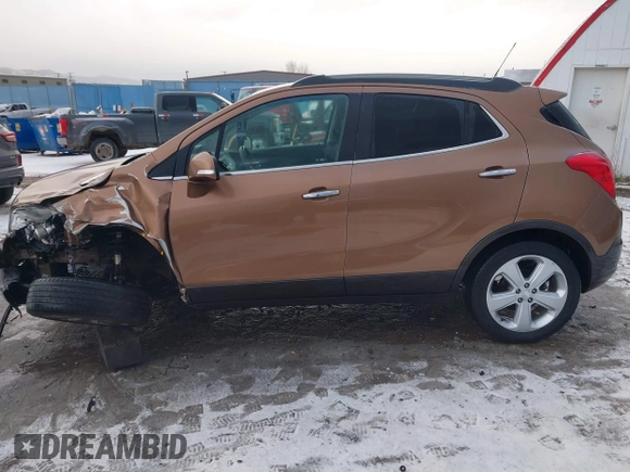 2016 Buick Encore Leather with VIN KL4CJCSB0GB571295, listed as a IAAI auction lot 41121647 with 30,936 mi miles. Bid and sale history available at carsss.com. Image 14.
