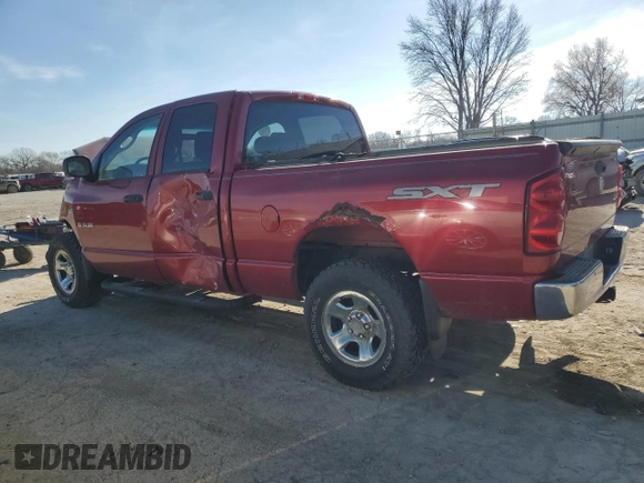 2008 Dodge 1500 ST with VIN 1D7HU18268J193575, listed as a Copart auction lot 41442785 with Not Provided miles and Salvage Title. Bid and sale history available at DreamBid. Image 2.