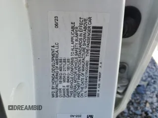2024 Acura Integra z VIN 19UDE4H21RA004860, wystawiony jako Copart lot #49537235 z przebiegiem 10 014 mil mil oraz Szkoda całkowita • Salvage title. Historia ofert i sprzedaży dostępna na DreamBid. Obrazek 14.