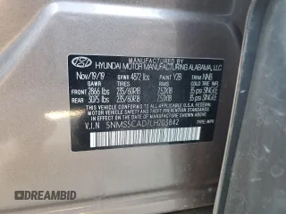 2020 Hyundai Santa Fe Limited with VIN 5NMS5CAD7LH203842, listed as a Copart auction lot 47041005 with 50,692 mi miles and Salvage Title. Bid and sale history available at carsss.com. Image 12.