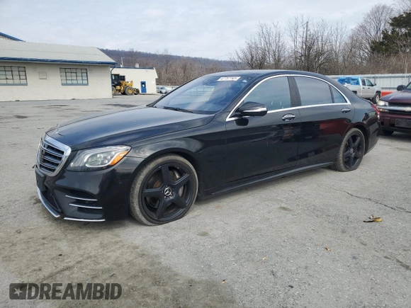 2018 Mercedes-Benz S 560 with VIN WDDUG8GB7JA379339, listed as a Copart auction lot 47757745 with 189,025 mi miles and Clean Title. Bid and sale history available at carsss.com. Image 1.