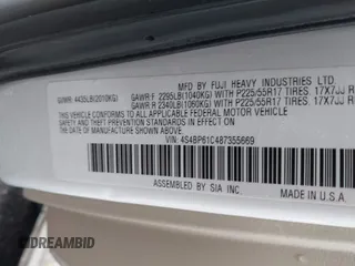 2008 Subaru Outback i z VIN 4S4BP61C487355669, wystawiony jako IAAI lot #42257480 z przebiegiem Nie podano mil oraz . Historia ofert i sprzedaży dostępna na DreamBid. Obrazek 9.