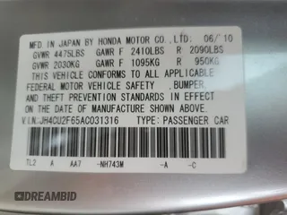 2010 Acura TSX with VIN JH4CU2F65AC031316, listed as a Copart auction lot 54051485 with 177,102 mi miles and Salvage Title. Bid and sale history available at carsss.com. Image 13.