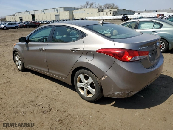 2013 Hyundai Elantra GLS PZEV with VIN 5NPDH4AE5DH442342, listed as a Copart auction lot 52515575 with 109,665 mi miles and Salvage Title. Bid and sale history available at carsss.com. Image 2.