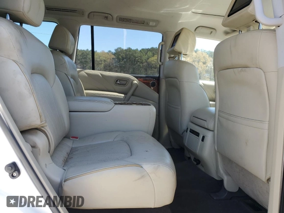 2017 Infiniti QX80 with VIN JN8AZ2NF1H9645805, listed as a Copart auction lot 49729635 with 98,451 mi miles and Salvage Title. Bid and sale history available at carsss.com. Image 12.