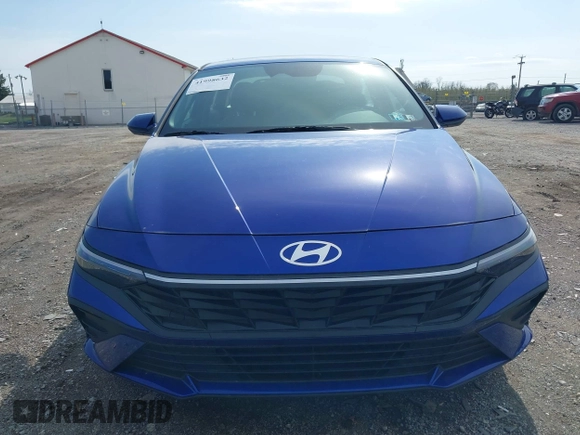 2024 Hyundai Elantra SEL with VIN KMHLM4DG2RU809713, listed as a IAAI auction lot 41998632 with 8,185 mi miles and . Bid and sale history available at DreamBid. Image 12.