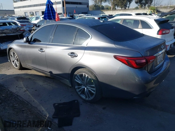 2018 Infiniti Q50 3.0t LUXE with VIN JN1EV7AP0JM592010, listed as a IAAI auction lot 41521512 with 103,966 mi miles. Bid and sale history available at carsss.com. Image 3.