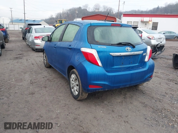 2013 Toyota Yaris L with VIN JTDKTUD30DD553855, listed as a IAAI auction lot 41485101 with 83,546 mi miles. Bid and sale history available at carsss.com. Image 3.