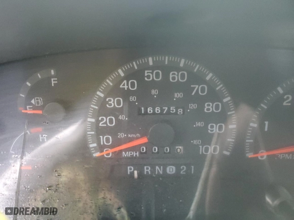 1998 Ford F-150 Standard with VIN 1FTZF18W8WKA89592, listed as a Copart auction lot 65345104 with 166,758 mi miles and Salvage Title. Bid and sale history available at carsss.com. Image 9.