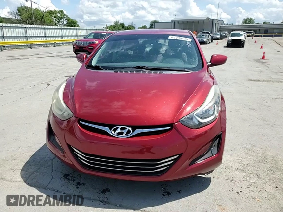 2016 Hyundai Elantra SE with VIN 5NPDH4AE6GH759826, listed as a Copart auction lot 64439635 with 57,043 mi miles and Salvage title. Bid and sale history available at DreamBid. Image 14.
