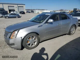 2008 Cadillac CTS RWD w/1SB with VIN 1G6DR57V380172365, listed as a Copart auction lot 46999295 with 0 mi miles and Salvage Title. Bid and sale history available at carsss.com. Image 1.