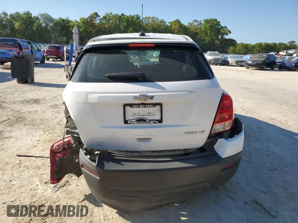 2015 Chevrolet Trax LS with VIN 3GNCJKSBXFL235691, listed as a Copart auction lot 50619025 with 143,004 mi miles and Salvage Title. Bid and sale history available at carsss.com. Image 6.
