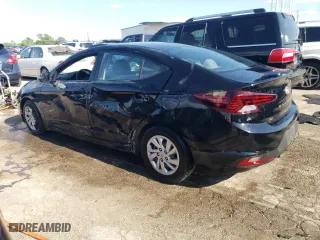 2019 Hyundai Elantra SE with VIN 5NPD74LF2KH489124, listed as a Copart auction lot 60261664 with 104,666 mi miles and Salvage Title. Bid and sale history available at carsss.com. Image 2.