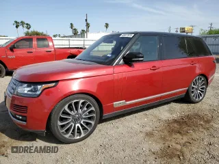 2016 Land Rover Range Rover Supercharged with VIN SALGS3EF9GA260742, listed as a Copart auction lot 49977975 with 98,159 mi miles and Salvage Title. Bid and sale history available at carsss.com. Image 1.