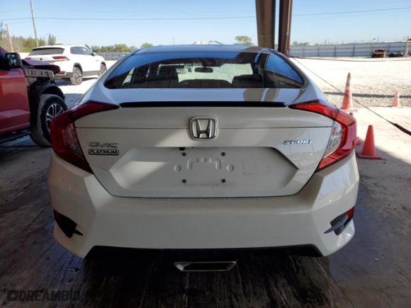 2019 Honda Civic Sedan Sport with VIN 2HGFC2F89KH571545, listed as a Copart auction lot 49281975 with 51,390 mi miles and Non Repairable. Bid and sale history available at carsss.com. Image 6.