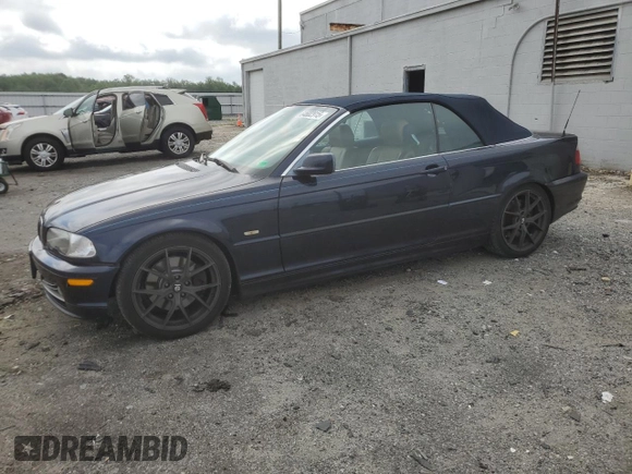2003 BMW 3 Series 330Ci with VIN WBABS534X3JU96967, listed as a Copart auction lot 64602915 with 178,284 mi miles and Salvage title. Bid and sale history available at DreamBid. Image 1.