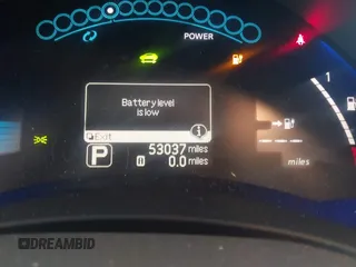 2012 Nissan LEAF SL with VIN JN1AZ0CP6CT018088, listed as a IAAI auction lot 42176194 with 53,037 mi miles. Bid and sale history available at carsss.com. Image 12.