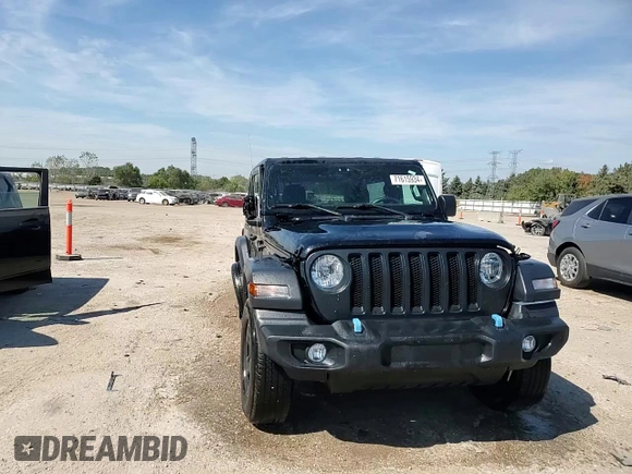 2023 Jeep Wrangler Sport with VIN 1C4HJXAG3PW618988, listed as a Copart auction lot 71615934 with 34,342 mi miles and Salvage title. Bid and sale history available at DreamBid. Image 13.