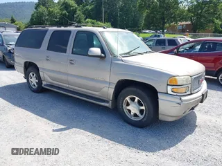 2005 GMC Yukon XL with VIN 1GKFK66U65J121459, listed as a IAAI auction lot 42825573 with 155,755 mi miles and . Bid and sale history available at DreamBid. Image 1.