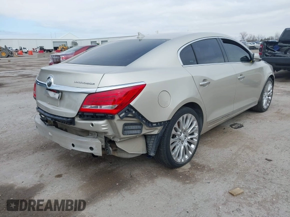 2014 Buick LaCrosse Premium II with VIN 1G4GF5G38EF253691, listed as a IAAI auction lot 41411307 with 141,863 mi miles and . Bid and sale history available at DreamBid. Image 4.