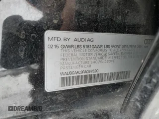 2015 Audi S4 Premium Plus with VIN WAUBGAFL9FA097520, listed as a Copart auction lot 38242984 with 68,595 mi miles and Salvage Title. Bid and sale history available at carsss.com. Image 12.