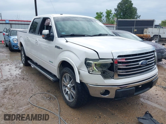2014 Ford F-150 XL with VIN 1FTFW1CTXEKF15524, listed as a IAAI auction lot 42109740 with 154,554 mi miles and . Bid and sale history available at DreamBid. Image 1.