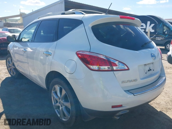 2012 Nissan Murano SL with VIN JN8AZ1MW0CW232649, listed as a IAAI auction lot 41698349 with 32,108 mi miles and . Bid and sale history available at DreamBid. Image 3.
