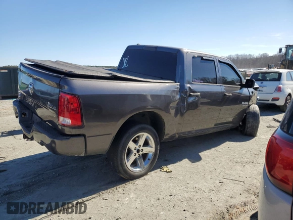 2014 Ram 1500 Express with VIN 1C6RR7KT4ES465655, listed as a Copart auction lot 46480185 with 138,510 mi miles and Salvage Title. Bid and sale history available at carsss.com. Image 3.
