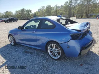 2015 BMW 2 Series 228i with VIN WBA1F5C50FV256672, listed as a Copart auction lot 50062235 with 120,213 mi miles and Salvage Title. Bid and sale history available at carsss.com. Image 2.