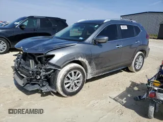 2019 Nissan Rogue SV with VIN KNMAT2MT9KP525354, listed as a Copart auction lot 44823025 with 85,719 mi miles and Salvage Title. Bid and sale history available at carsss.com. Image 1.
