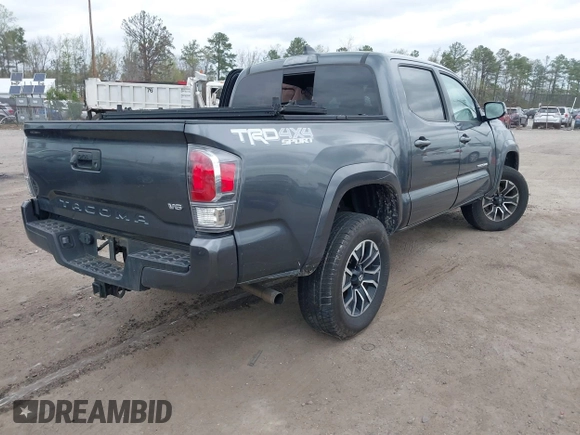 2023 Toyota Tacoma 4WD SR with VIN 3TMCZ5AN9PM538441, listed as a IAAI auction lot 41918710 with 1 mi miles. Bid and sale history available at carsss.com. Image 4.