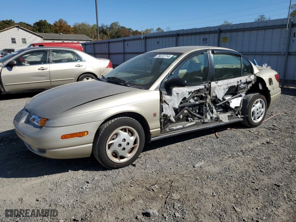 2002 Saturn SL with VIN 1G8ZK527X2Z196501, listed as a Copart auction lot 76672714 with 69,103 mi miles and Salvage Title. Bid and sale history available at carsss.com. Image 1.