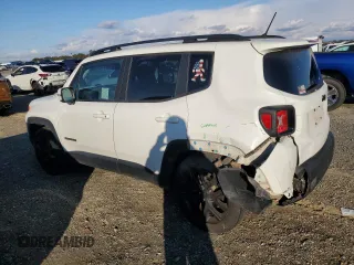 2017 Jeep Renegade Altitude with VIN ZACCJABH7HPG46080, listed as a Copart auction lot 80528314 with 91,123 mi miles and Salvage title. Bid and sale history available at DreamBid. Image 2.