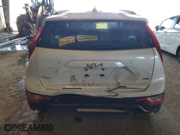 2023 Kia Niro EX with VIN KNDCR3LEXP5046699, listed as a Copart auction lot 49425355 with 26,074 mi miles and Salvage Title. Bid and sale history available at carsss.com. Image 6.