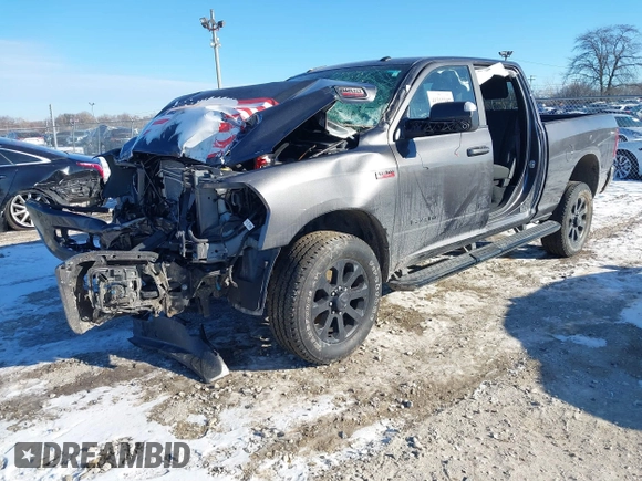 2022 Ram 2500 Big Horn with VIN 3C6UR5DJ7NG337928, listed as a IAAI auction lot 41312397 with 22,085 mi miles. Bid and sale history available at carsss.com. Image 2.