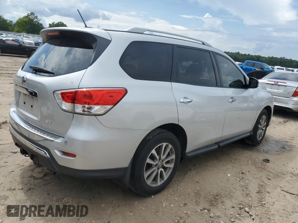 2015 Nissan Pathfinder SV with VIN 5N1AR2MN4FC648844, listed as a Copart auction lot 59696965 with 118,238 mi miles and Salvage title. Bid and sale history available at DreamBid. Image 3.