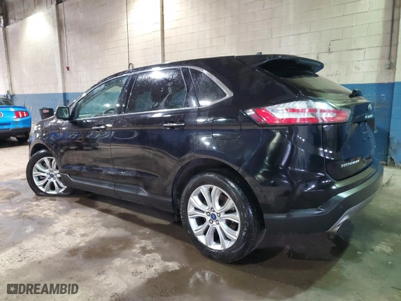2022 Ford Edge Titanium with VIN 2FMPK4K99NBA54765, listed as a Copart auction lot 45870165 with 75,540 mi miles and Salvage Title. Bid and sale history available at carsss.com. Image 2.