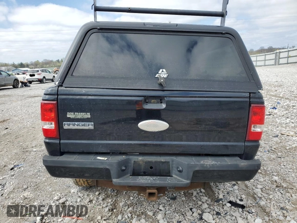2010 Ford Ranger XLT with VIN 1FTLR4FE7APA22339, listed as a Copart auction lot 51016975 with 284,274 mi miles and Salvage Title. Bid and sale history available at DreamBid. Image 6.