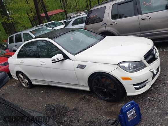 2012 Mercedes-Benz C-Class C 300 Sport with VIN WDDGF8BB0CR230458, listed as a IAAI auction lot 41970081 with 149,403 mi miles. Bid and sale history available at carsss.com. Image 13.