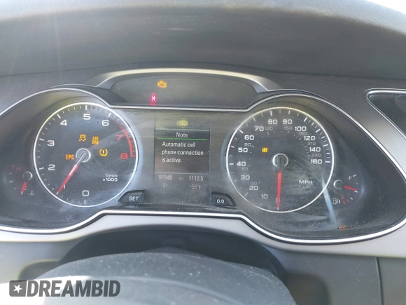 2013 Audi A4 Premium Plus z VIN WAUEFAFL6DN016897, wystawiony jako IAAI lot #41668343 z przebiegiem 97 840 mil mil oraz . Historia ofert i sprzedaży dostępna na DreamBid. Obrazek 7.
