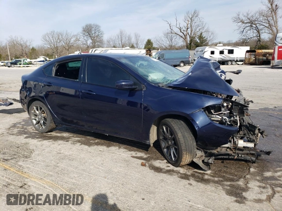 2015 Dodge Dart SXT with VIN 1C3CDFBB8FD141438, listed as a Copart auction lot 50572905 with Not Provided miles and Salvage Title. Bid and sale history available at DreamBid. Image 4.